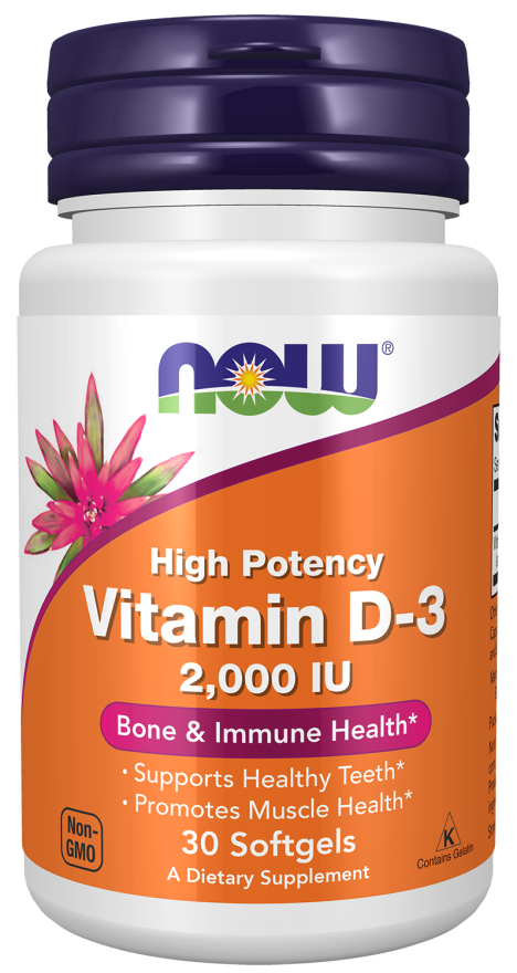 NOW Foods Vitamin D-3 2000IU