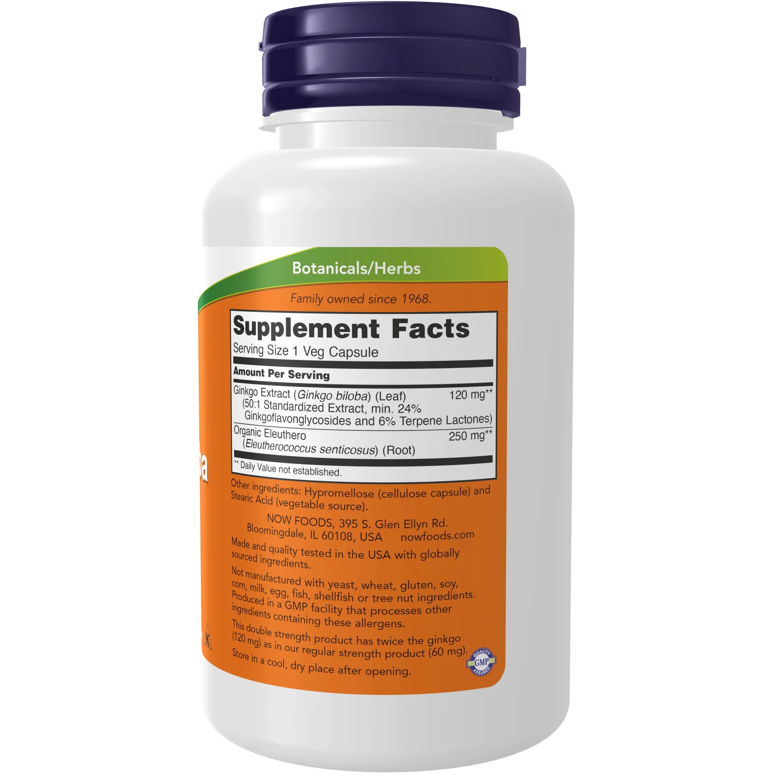 NOW Foods Ginkgo Biloba 120MG