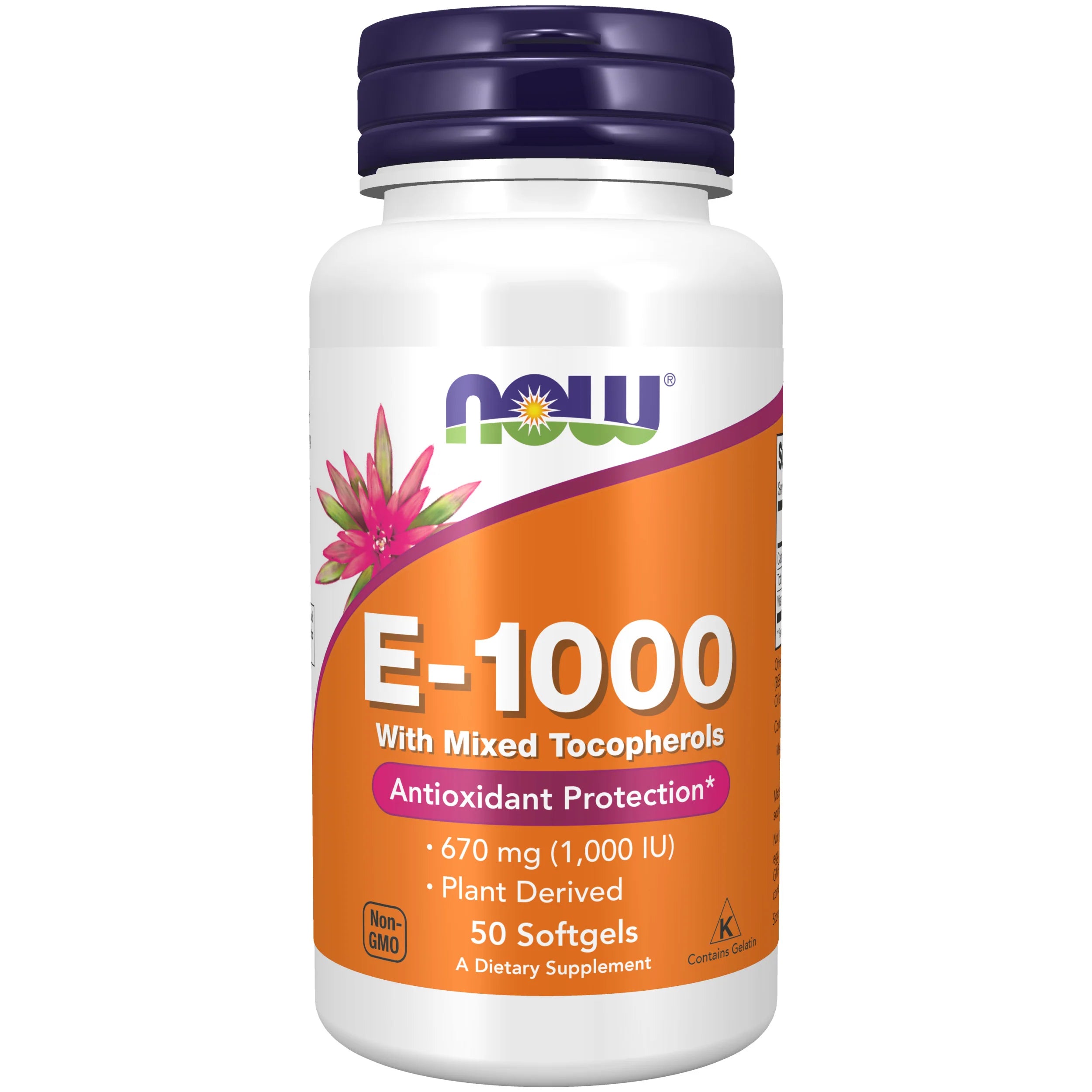 NOW Foods Vitamin E-1000 Mixed Tocopherols