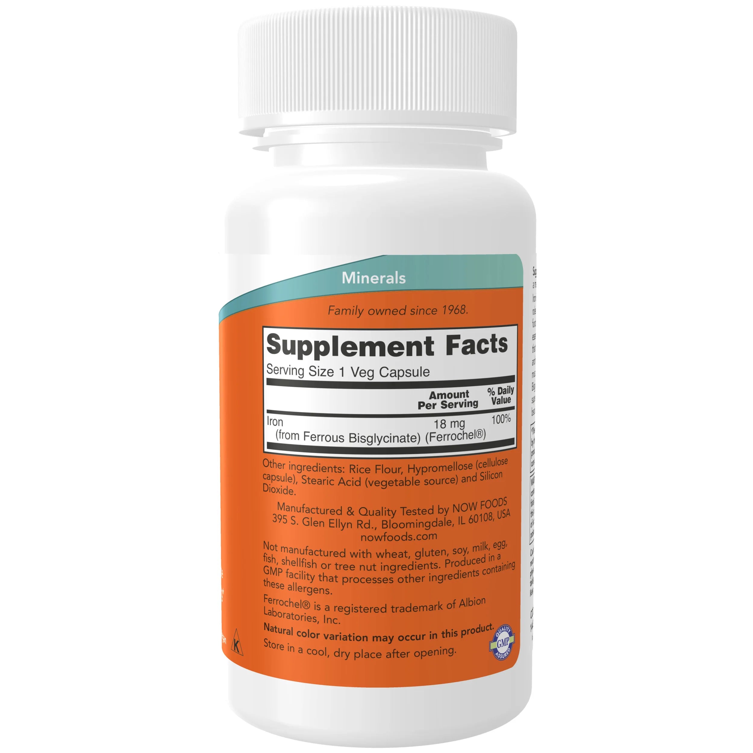 NOW Foods Iron 18mg