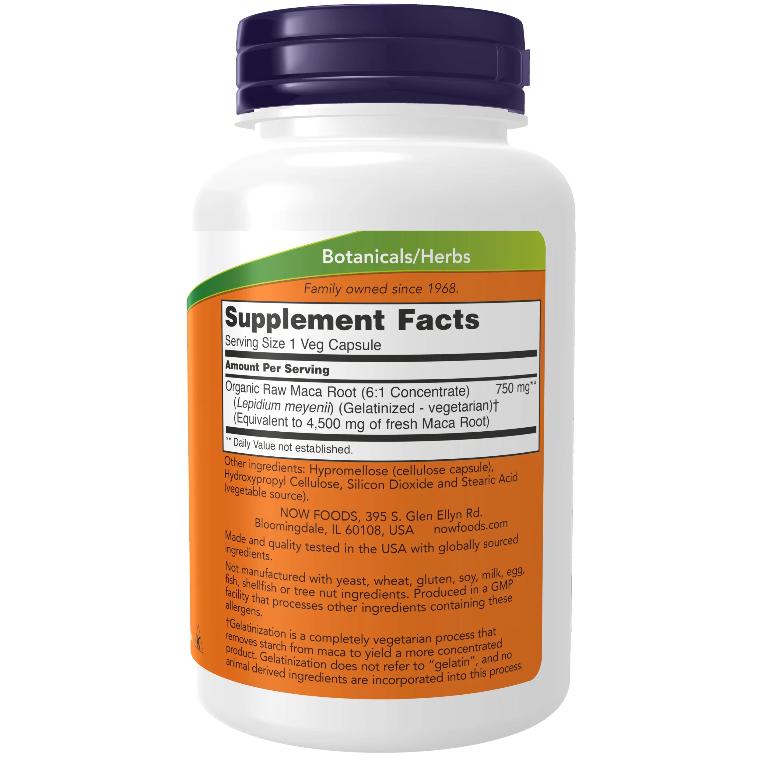 NOW Foods Raw Maca 750mg