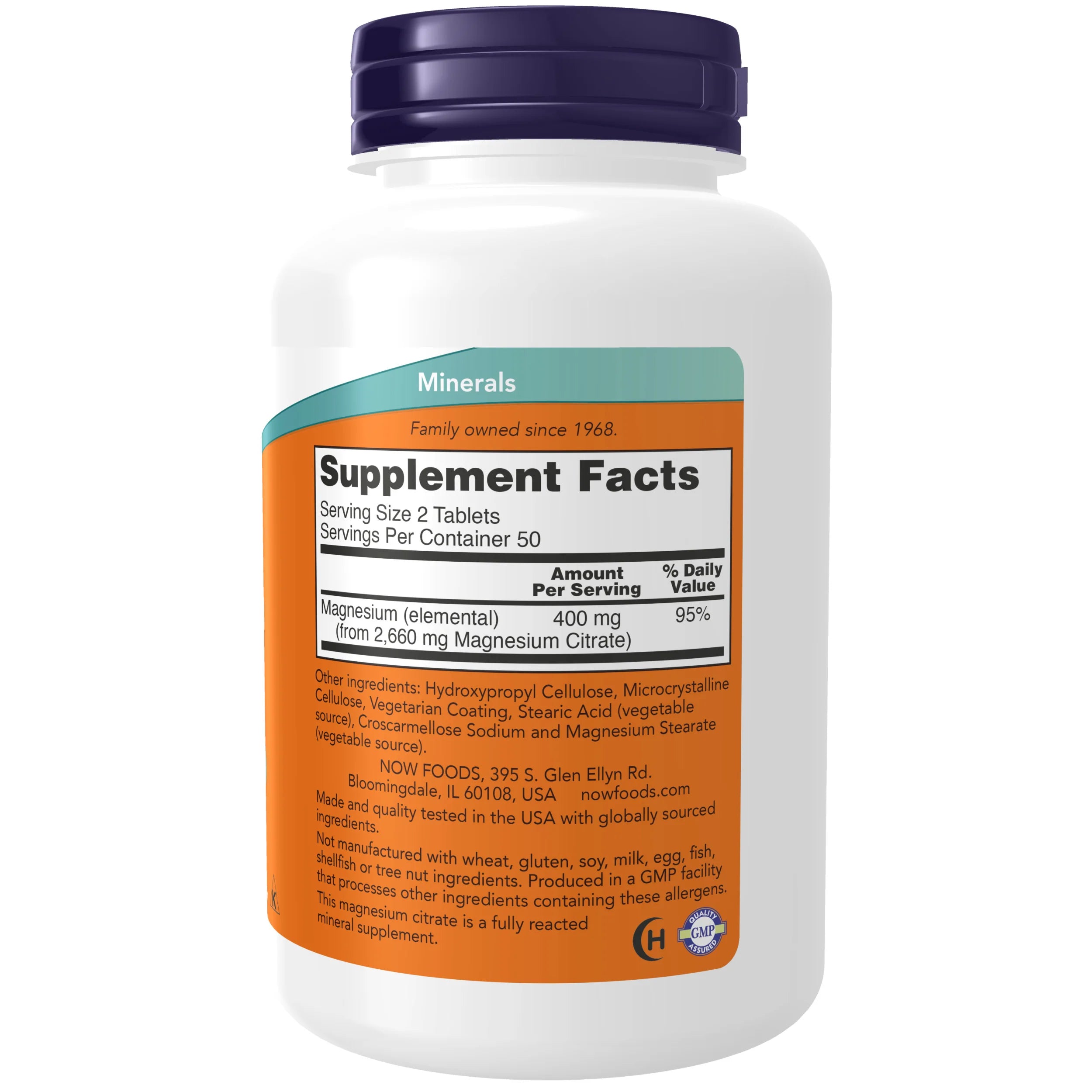 NOW Foods Magnesium Citrate 200mg
