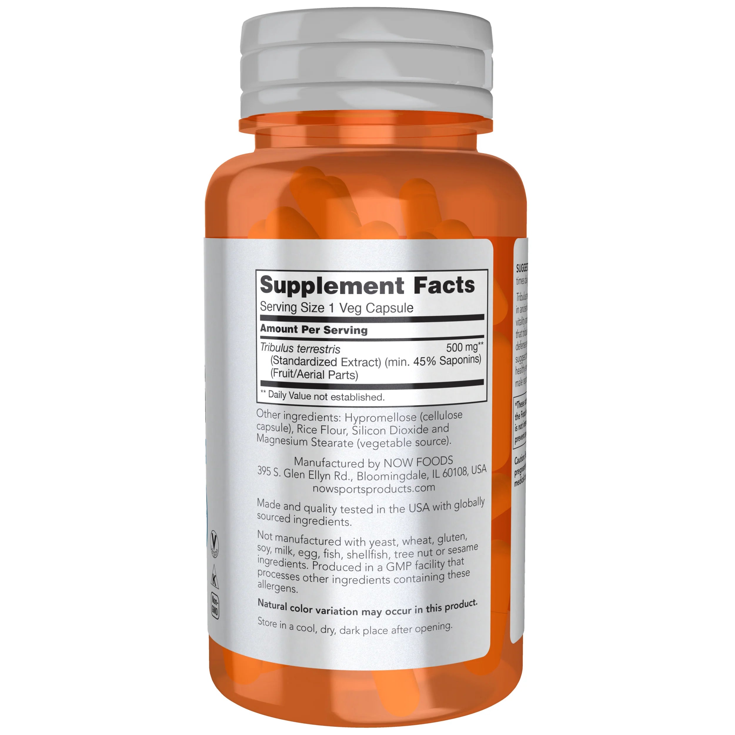 NOW Foods Tribulus 500mg Mens Health