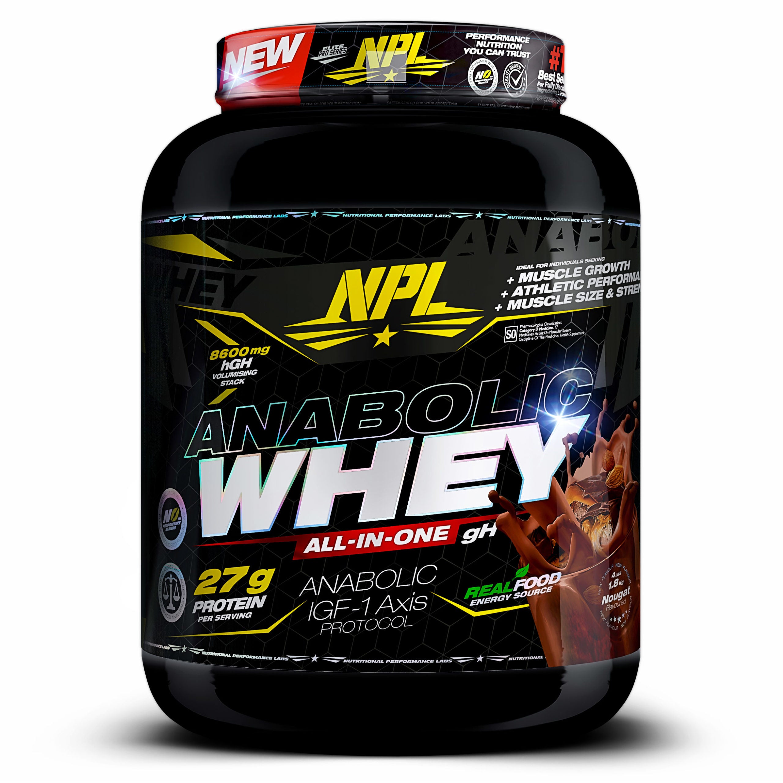 NPL Anabolic Whey 1.8Kg Chocolate Nougat