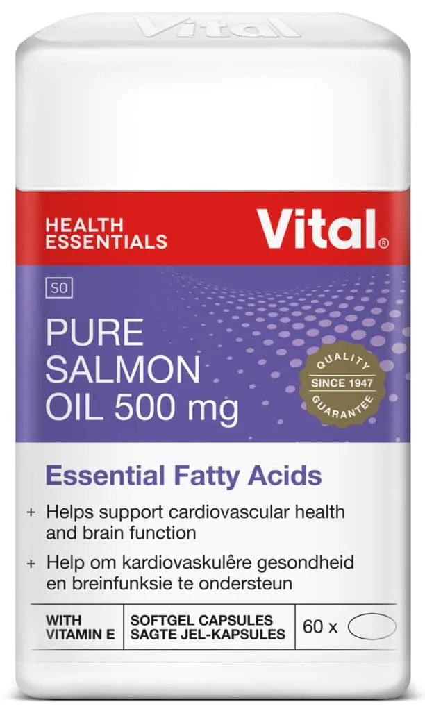 VITAL PURE SALMON OIL 500MG 60SOFTGELS