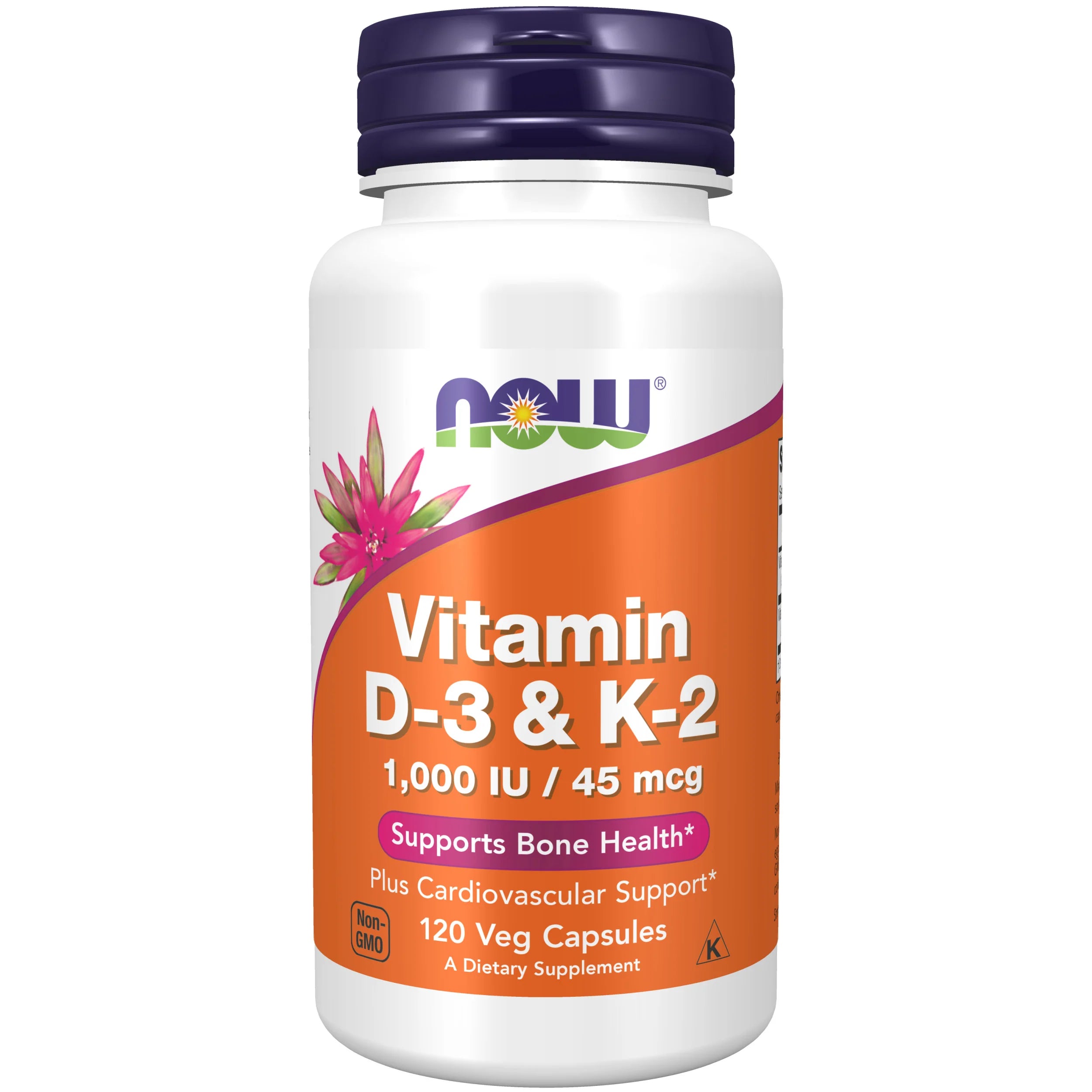 NOW Foods Vitamin D-3 & K-2 1000IU